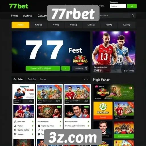 Interface do usuário no 77rbet é intuitiva